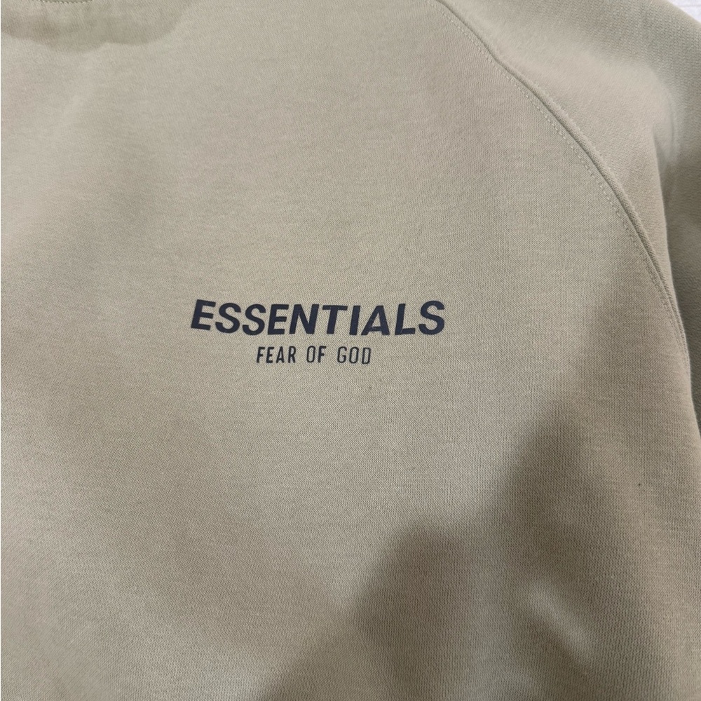Essentials Olive Green Hoodie - Picture 2 of 5